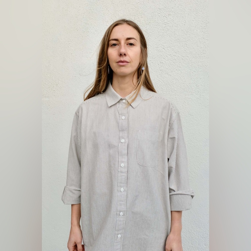 Vintage Parks-Chambers Atlanta Striped Buttondown Shirt 16-33, about size L mens